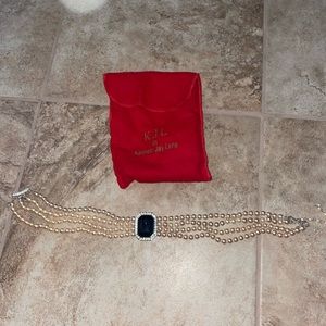 vintage pearl choker